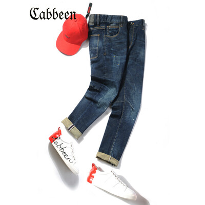 

Carbine CABBEEN 3181116520 Carbine mens slim feet jeans cotton micro-elastic long pants fashion trend youth 2018 spring  dark blue 87 28