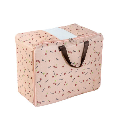 

Shouyou 600D thick printed Oxford cloth quilt storage bag extra large luggage bag quilt bag JD-SN-15 pink cherry