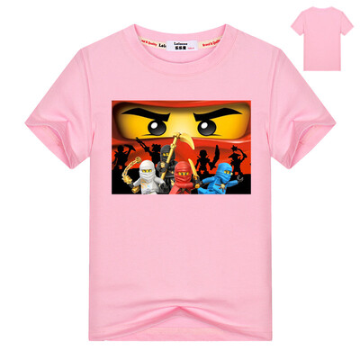 

2018 Summer Kids Boys Футболка Ninja Ninjago T рубашки Детская одежда Хлопок Топ тройники Мальчики Девочки Мультфильм Костюм 3-13y