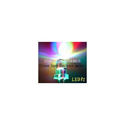 

100PCS 5mm RGB 7 color fast flash LED light-emitting diode (LED) New products and ROHS