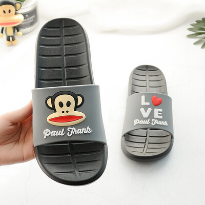 

PaulFrank big mouth monkey slippers couple models casual fashion outdoor sandals beach shoes men PF600 dark gray 41 suitable for wearing 40 yards