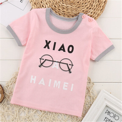 

2018 Cotton Kids T-Shirt Children Summer Short Sleeve T-Shirts For Boys Girls Clothes Baby Boy T Shirt Toddler Tops