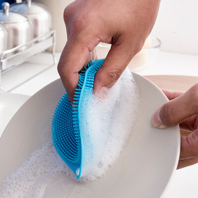 

ORZ Силиконовая кисть Magic Dish Bowl Pot Pan Wash Чистящие щетки Кулинарный инструмент Чистящие губки Щеточные подушечки Кухонные принадлежности
