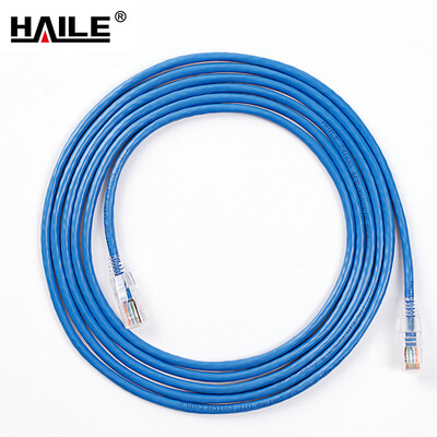 

Haile HT-200F-5M Super Cat 5 Network CableNetwork JumperComputer Cable 5 Meter Blue 5 Pack