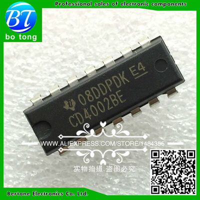 

40PCS CD4002BE DIP-14 CD4002 DIP free shipping