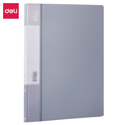 

Deli deli A4 matte single strong folder folder folder light gray 5111