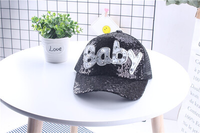 

Новые дети Cap Parenting Summer Girls Мальчики Hat Sequins Visor Sunscreen Бейсбольная сеть Hat baby