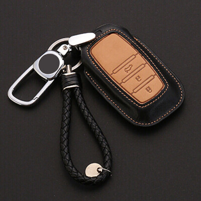 

Huashi Toyota Key Case Toyota Leather Key Case Keychain Cover Modified Special B-Sports Black
