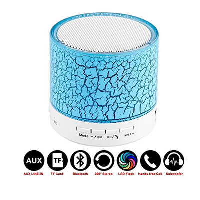 

Портативный Bluetooth-динамик Мини-светодиодные беспроводные динамики Воспроизведение музыки с помощью Micro SD TF Radio Fm USB Phone Call для компьютера