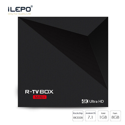 

R-TV BOX MINI plus Android7.1.1 TV Box Rockchip RK3328 Quad Core Cortex A53 1GB 8GB 64 Bit Wifi 2.4G Media 4K IPTV Player