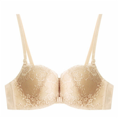 

Sexy Lace Front Buckle US Back No Steel Ring Gather Adjustment Bra Suit