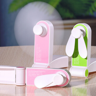 

JINHUOBA pocket portable folding handheld fan mini rechargeable USB creative gift