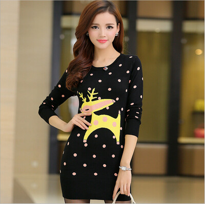 

Lovaru ™ 2015 new arrival women mini dresses printed animal and dot high quality fashion simple comfortable Cultivate