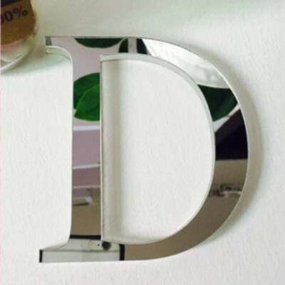 

20cmx14cmx12cmthick Big Size Wedding LOVE Letters Home decoration English 3D mirror wall Stickers Adhesive Alphabet For wall