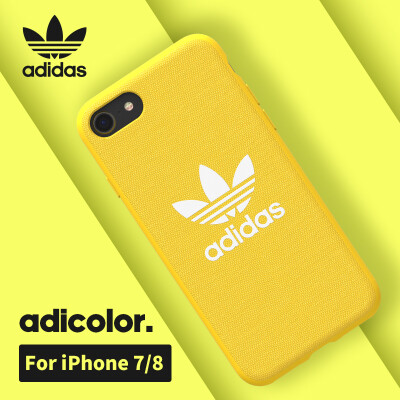 

Adidas iPhone8 \ 7 мобильный телефон оболочки новый яркий молодежь Apple 8 \ 7 мужской силиконовый все включено простой нескользящей защиты от падения покрытия желтый