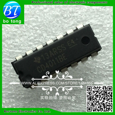 

200PCS CD4011BE DIP-14 CD4011 DIP free shipping
