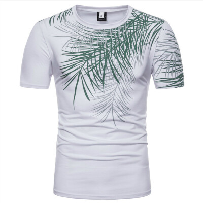 

Summer Mens Casual Short Sleeve Printed T Shirt