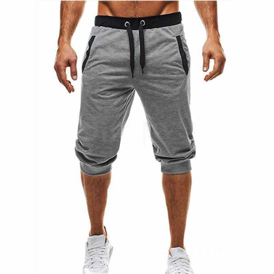 

Summer 2018 mens fashion sports shorts five pants Slim fitness outdoor jogging shorts