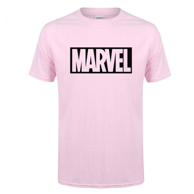 

2018 new summer mens cotton MARVEL short-sleeved t-shirt mens trend casual loose sports mens clothing