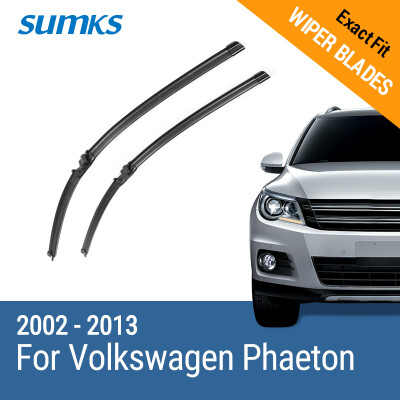 

SUMKS Wiper Blades for Volkswagen Phaeton 24"&21" Fit Side Pin Arms 2002 2003 2004 2005 2006 2007 2008 2009 2010 2011 2012 2013