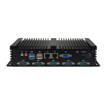 

15 inch embedded fanless mini industrial pc 12v all in one pc with Linux
