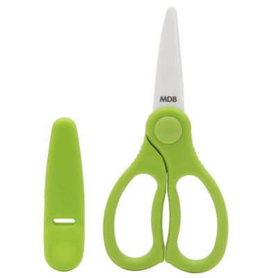 

MDB baby ceramic food supplement scissors multi-function baby food cut 25 inch green