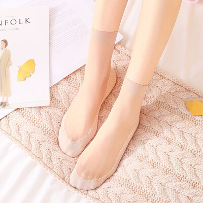 

Yu Zhaolin buy one get one short silk socks female summer soles plus cotton non-slip sweat thin thin skin color code