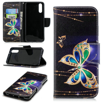 

BEFOSPEY Painting PU LeatherSoft TPU Card Slot Stand Wallet Case For Huawei P2058"