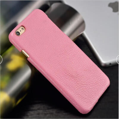 

Genuine Leather Phone Case For iPhone 6 6S Plus Case Litchi Texture Back Cover For iPhone 6 7 8 Plus X Case