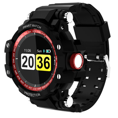 

Demon MOONPI Smart Watch GW68 Student Outdoor Waterproof Sports Brace Adult Heart rate Blood pressure monitoring Electronic watch Color Touch Touching red