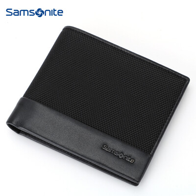 

Samsonite Y-CITIZEN Mens Long Wallet Business Casual Multifunction Fashion Leather Zipper Bag Wallet TK609006 Black