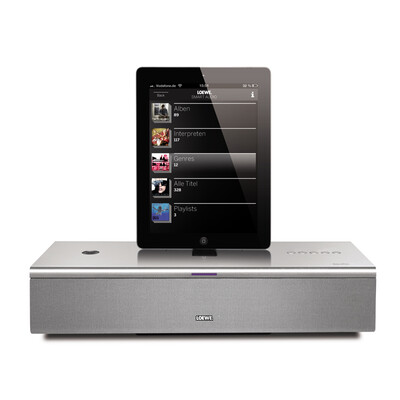 

LOEWE SoundPort ID mini Aluminum Bluetooth Speaker Apple Charging Dock for iPhone 6p5S iPad Airmini Lightning Interface Black