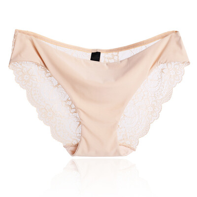 

Hot sale l womens sexy lace panties seamless cotton breathable panty Hollow briefs Plus Size girl underwear