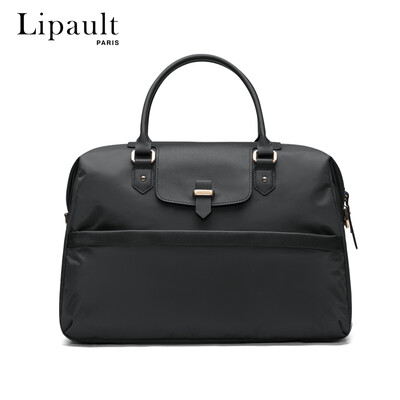 

Lipault Travel Bag Casual Fashion Shoulder Messenger Bag Waterproof Lady Handbag P6669008 Piano Black