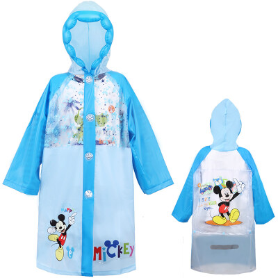 

Disney Disney children raincoats boys and girls pants with books bag thickening cartoon pupils raincoat 1007 Mickey Blue