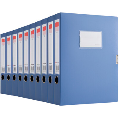 

Comix 10 loaded 55mm durable durable adhesive file box A4 file box box A1249-10 blue office stationery