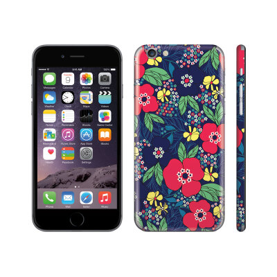 

GEEKID iPhone 6 Back Decal sticker Floral Phone back sticker Protector Decal cover iPhone 5 waterproof 3M stickers