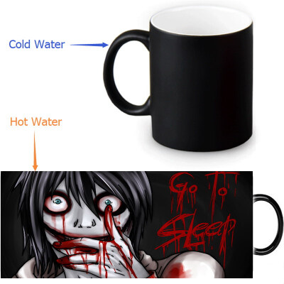 

Jeff The Killer Morphing Mug Color Change Tea Cup Волшебная молочная кружка для кофе