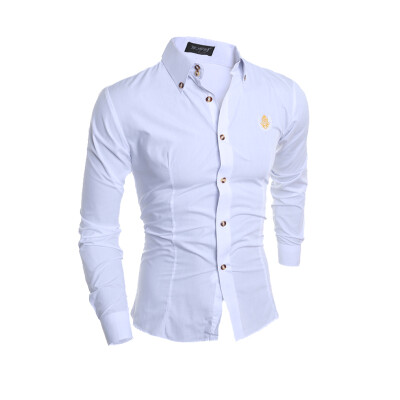 

Zogaa New Men Shirt Embroidery Business Affairs