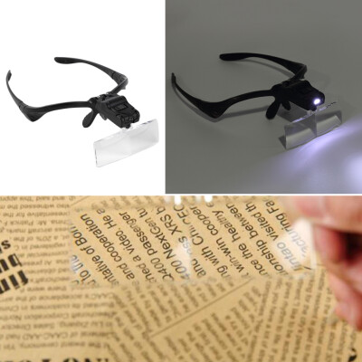 

Headband Magnifier LED Magnifying Glass with 5 Lens for Repairing Reading