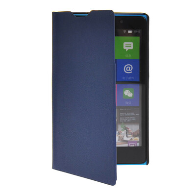 

MOONCASE Slim Leather Flip Wallet Card Pouch with Kickstand Shell Back Case Cover for Nokia  Blue