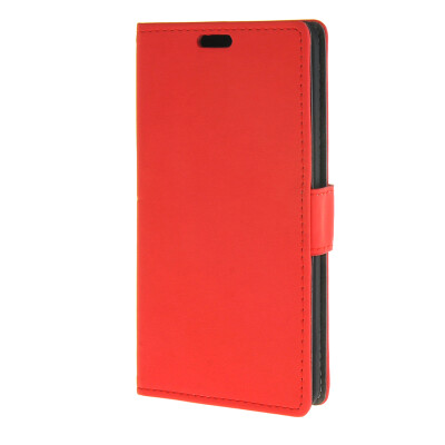 

MOONCASE Simple style Leather Wallet Flip Card Stand Back Case Cover for Huawei Ascend Y635 Red