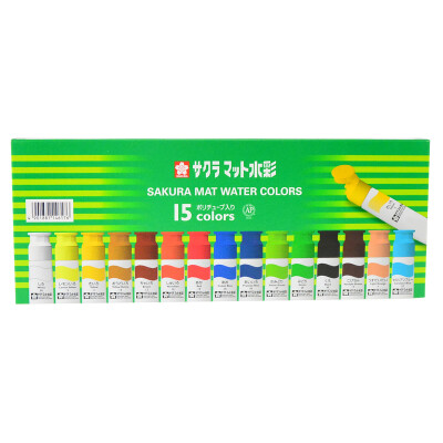 

Sakura Sakura 15 color watercolor paint suit MW15PE 12ml branch transparent watercolor paint professional painting green box Japanese imports