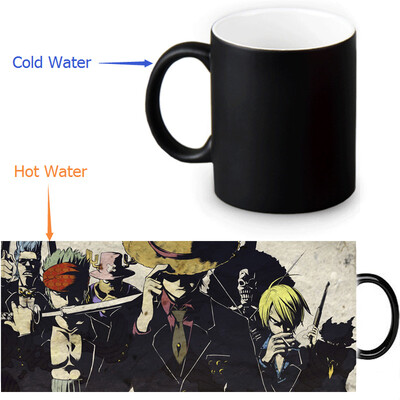 

One Piece Zoro 350ml12oz Heat Reveal Mug Color Change Coffee Cup Sensitive Morphing Mugs Magic Mug Milk Tea Cups