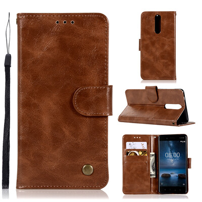 

Mzxtby High quality PU Leather Cover Case Flip PU Leather Flip Fundas Silicone Phone Case 5 Inch Case For Nokia 2 TA-1029 TA-1035