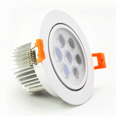 

Светодиодные светильники LED Встраиваемый потолочный светильник Dimmbale 7W Белый светодиодный светодиодный светильник высокой мощности Светодиодный прожектор 220В диммер Светодиодная лампа