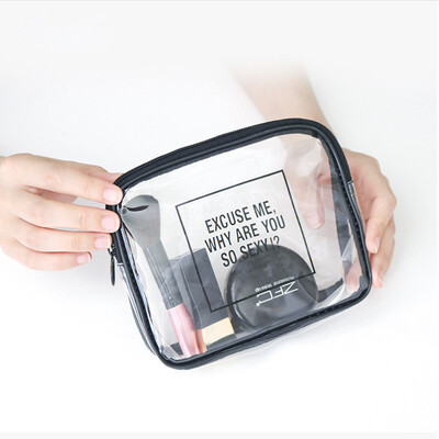 

Melody simple&transparent transparent three-dimensional cosmetic bag wash bag medicine bag travel storage bag