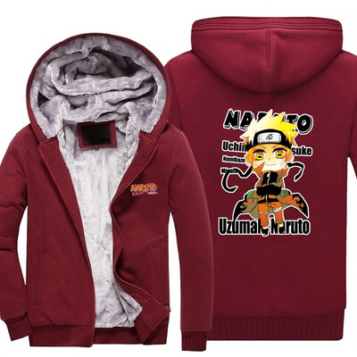

New Anime NARUTO Akatsuki Clothing Thicken Jacket Cosplay Sweatshirts Hoodie Luminous USA Size fast ship arrive