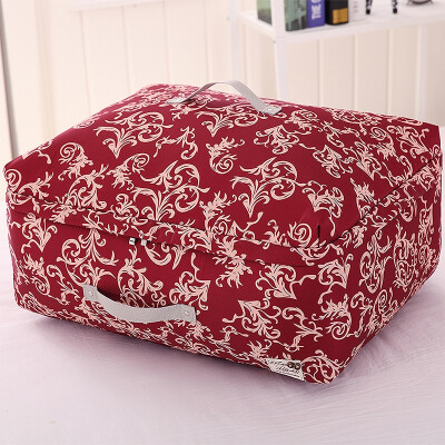 

Western SIVIN mirror flower red XXL storage bag quilt dust bag moving bag clothing sorting bag toy storage washable three-layer thickening