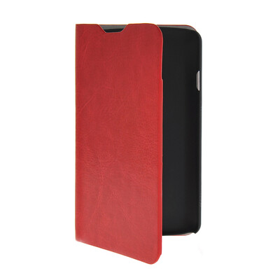 

MOONCASE Slim Leather Side Flip Wallet Card Slot Pouch Stand Shell Back ЧЕХОЛ ДЛЯ LG F70 Red